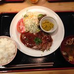 武屋食堂 - ランチ　ポークソテー　ハニーマスタード