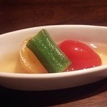 美の - (8/15)夏野菜のお浸し