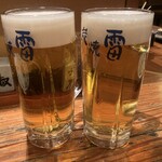 炭焼雷 - 生ビールはアサヒスーパードライ エクストラコールド