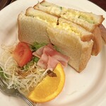 Café Mercado ミサキ - モーニングD(ホットサンド・たまご)