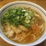 ウエストうどん - ネギと唐辛子を入れて