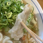 ウエストうどん - ごぼ天はこんな感じ