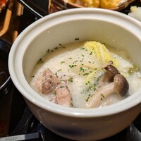 日本料理 きた山 新横浜店 - 白菜と鶏肉の豆乳煮（きた山雅御膳）