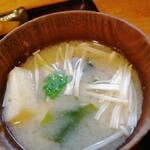 飯の肴 てらや - 味噌汁美味しい