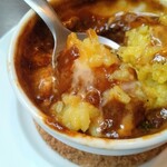 vivo daily stand - カレードリアとチーズケーキ、コーヒーをセットで注文、ハイボールとドーナツのみ単品注文