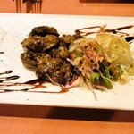 ワイン＆料理 竹八 - 知床地鶏白レバーのシンプルポワレ980円
