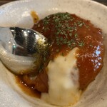 炭味家 - トマトのファルシーはクリームソースが絶品！