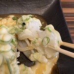 炭味家 - うどんみたいなのが、ケンサキイカ