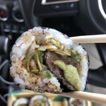 サニーマート - 料理写真:醤油とワサビでいただく