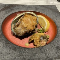 銀座 鉄板焼 向日葵 - 鮑の鉄板焼