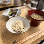 赤坂 菊乃井 - 鯛御飯 新キャベツすり流し
