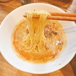 麺屋 一八 - プレミアム担々麺(麺)