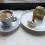 イルマーレ - 屋久島抹茶のパウンドケーキとアメリカーノ