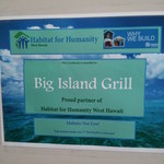 Big Island Grill - 入り口の看板