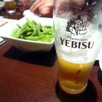 Sumitetsu Tabeyou Nan - ビールと枝豆！