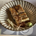うなぎ 鷺邸 - 岩塩で味付けされそのままでとても美味しかった