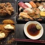 オーケー - 料理写真:唐揚げ、牡蠣フライ、寿司