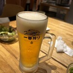 羽根餃子とフライパン中華 馬馬虎虎 - お水はピッチャーにレモンが入ってたのを見たよ