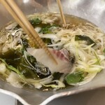 祥吉 - 鯛とオイスターサーモンしゃぶしゃぶ