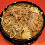 限界を超えろ　青森 - ラーメン（豚1枚）　ニンニクアブラマシ　1000円