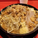 限界を超えろ　青森 - ラーメン（豚1枚）　ニンニクアブラマシ　1000円