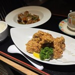 老香港菜館 - ■ツイン中華ディナー ￥1.680
鶏の唐揚げ、酢豚