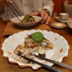 新門前 米村 - 鮎のコンフィ 胡瓜のソース