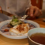 新門前 米村 - 平目と自家製ベーコン