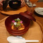 新門前 米村 - オマール海老と野菜のゼリー ガスパチョソース