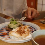 新門前 米村 - 平目と自家製ベーコン