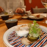 新門前 米村 - 平目と自家製ベーコン