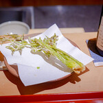 御料理ふじ居 - こごみ/コシアブラ/タラの芽