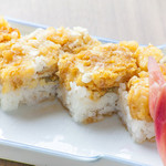 居酒屋はなび - 天婦羅穴子の押し寿し