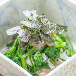 居酒屋はなび - 春菊とササミのわさびおろし