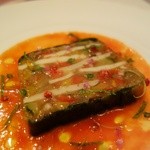 レザンファン ギャテ - イカとラタトゥイユを大葉で巻いたテリーヌ