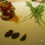 祇園 Abbesses - オマール海老とフルーツトマトのミルフィーユ仕立て