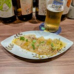 酒楽 コリス - 積丹産平目青のり醤油和え(half) 540円