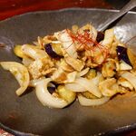 宗平 - 茄子ピリ辛炒め600円