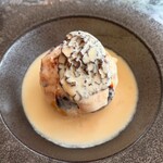 LAT.34°N by 蒼 - 尾藤農園より3年6ヶ月熟成 北あかりのグラタン 国産モリーユ茸とともに