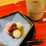 かねと - 桜餅アイス　みたらし団子