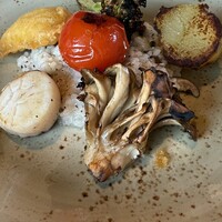 JAM17 DINING - パルメジャーノ・レッジャーノと穴子と帆立　タルトファータのリゾット