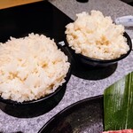 焼肉食べ放題 宝亭 - ご飯がちょっと黄色い(^_^;)   ……肉が旨すぎて気にならない