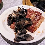 焼肉食べ放題 宝亭 - センマイ  ボリューミー(^_^;)