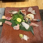 ぼちぼち - お造り　見て見て〜　10品よ‼️ どれも最高でした