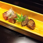 よし町 - 方波見牧場デュロック種 豚二種焼き