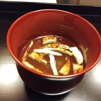 よし町 - 天然バカマツタケのお吸い物