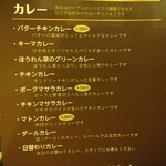 サンティ - チキンマサラカレー・日替りカレー(チキンといんげん豆のカレー)