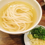 讃岐うどん 今雪 - リクエストすれば、薬味は別添えOKです。