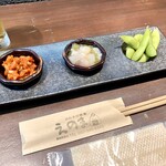 おむすび酒場 えのま - 【せんべろセット】おつまみ3品