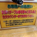 大都会 - 注文方法(2025年５月2日撮影)